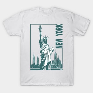 New York-Statue of Liberty T-Shirt